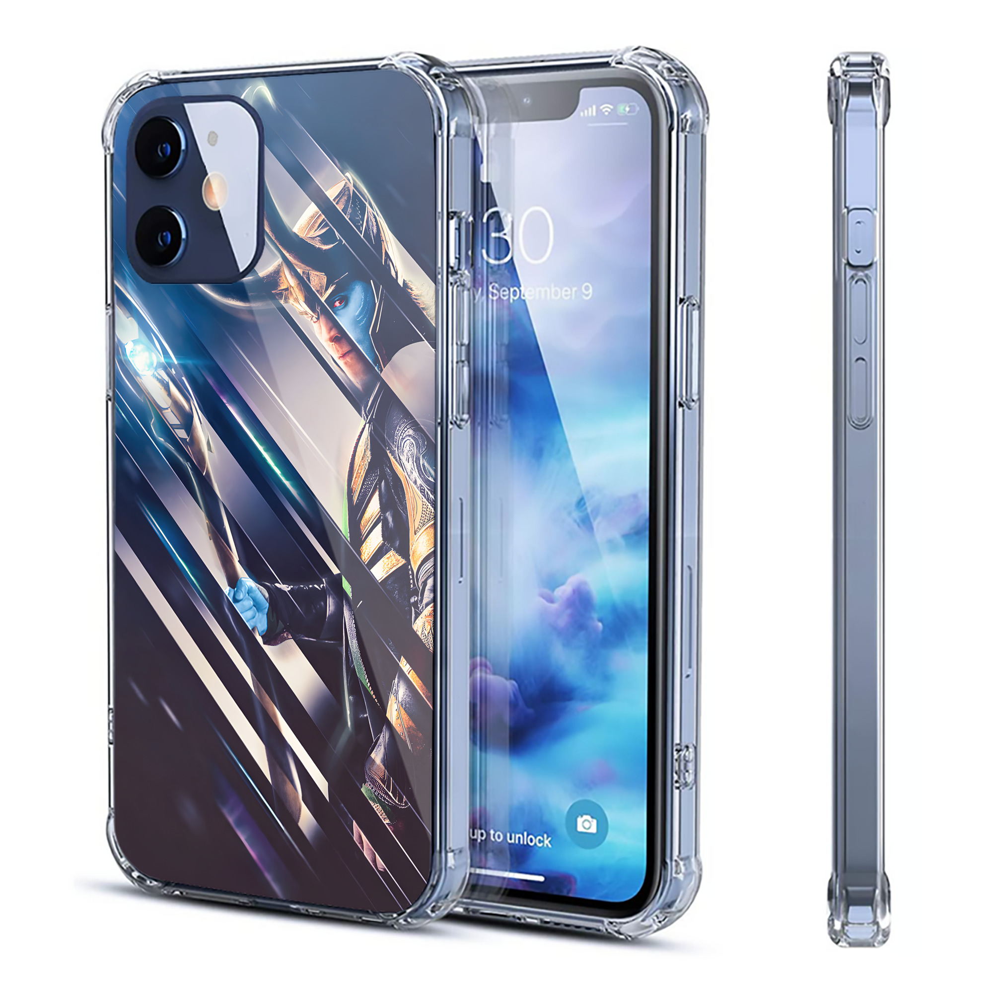 （画像用） アベンジャーズ The Avengers 【iPhone 12シリーズ対応】透明スマホケース（クリアソフトケース）